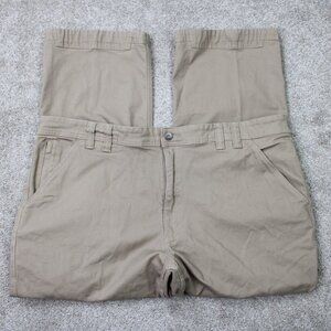 Duluth Pants Mens 44x28 Beige DuluthFlex Fire Hose Relaxed Fit Foreman Stretch